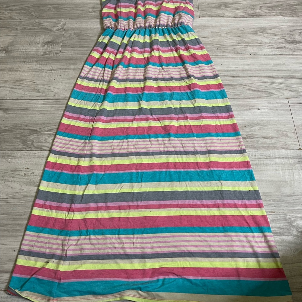 Colorful Striped Kids Dress‎